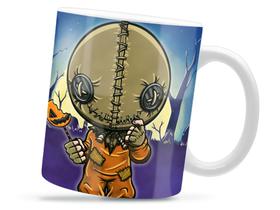 Caneca Sam Halloween Divertida Porcelana Xícara 325ml + Caixa Presente Caneca Sam Halloween Divertida Porcelana Xícara 325ml + Caixa Presente