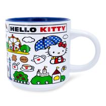 Caneca Sanrio Hello Kitty Red Map Ceramic 380 ml Caneca Sanrio Hello Kitty Red Map Ceramic 380 ml