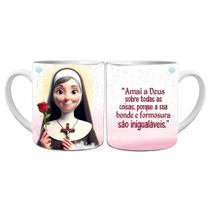 Caneca Santa Rita de Cássia Arte Religiosa Devocional