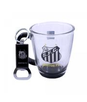 Caneca Santos Vidro e Abridor 370 Ml