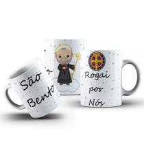 Caneca São Bento Católica Gospel Porcelana Personalizada 5