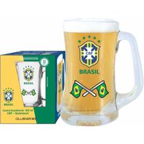 Caneca Scandinavia 355 Ml Bandeira Brasil Cbf Globimport