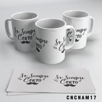 Caneca Senhor Sempre Certo Em Cerâmica 325ml