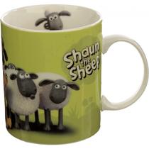 Caneca Shaun, the Sheep Rebanho em Fundo Verde de Porcelana 350 ml Caneca Shaun, the Sheep Rebanho em Fundo Verde de Porcelana 350 ml