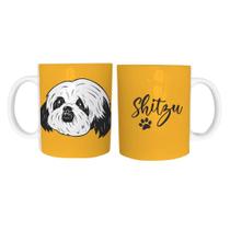 Caneca Shitzu Pet Cachorro de Plástico Rígido