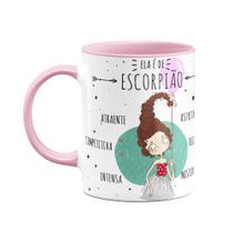 Caneca Signos B-pink - Ela é de Escorpião