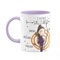 Caneca Signos Cartoon - Ela é de Sagitário - B-lilac Caneca Signos Cartoon - Ela é de Sagitário - B-lilac