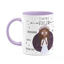 Caneca Signos Cartoon - Ela é de Virgem - B-lilac - M2 Caneca Signos Cartoon - Ela é de Virgem - B-lilac - M2