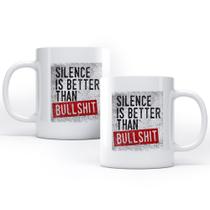 Caneca Silence Is Better Studio Geek