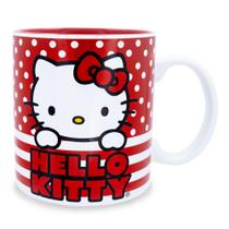 Caneca Silver Buffalo Hello Kitty Dots and Stripes 590ml Caneca Silver Buffalo Hello Kitty Dots and Stripes 590ml