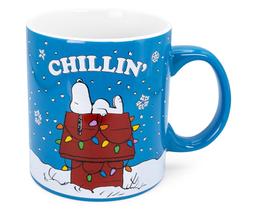Caneca Silver Buffalo Peanuts Snoopy Chillin 600 ml de cerâmica