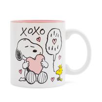 Caneca Silver Buffalo Peanuts Snoopy Woodstock Valentine's 590ml Caneca Silver Buffalo Peanuts Snoopy Woodstock Valentine's 590ml