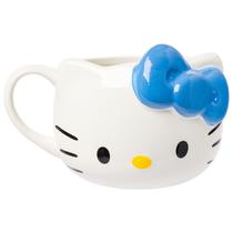 Caneca Silver Buffalo Sanrio Hello Kitty Blue Bow 600ml de cerâmica Caneca Silver Buffalo Sanrio Hello Kitty Blue Bow 600ml de cerâmica