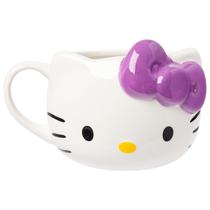 Caneca Silver Buffalo Sanrio Hello Kitty Ceramic 600 ml Purple Bow Caneca Silver Buffalo Sanrio Hello Kitty Ceramic 600 ml Purple Bow