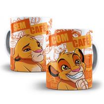 Caneca Simba O Rei Leão Com Café Sem Café Personalizada Caneca Simba O Rei Leão Com Café Sem Café Personalizada
