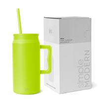 Caneca Simple Modern Trek 1,5L com Alça e Tampa de Palha Caneca Simple Modern Trek 1,5L com Alça e Tampa de Palha