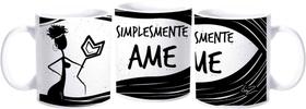 Caneca simplesmente ame2 por Lu.Z