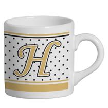 Caneca Small Alfabeto Poá Branco 180ml Caneca Small Alfabeto Poá Branco 180ml
