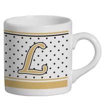 Caneca Small Alfabeto Poá Branco 180ml Caneca Small Alfabeto Poá Branco 180ml