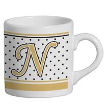 Caneca Small Alfabeto Poá Branco 180ml Caneca Small Alfabeto Poá Branco 180ml