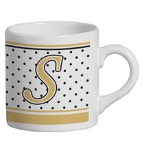 Caneca Small Alfabeto Poá Branco 180ml Caneca Small Alfabeto Poá Branco 180ml