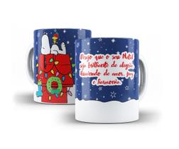 Caneca Snoopy Desejo Que Seu Natal Seja Brilhante 325Ml