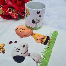 Caneca Snoopy e Charlie Brown 325Ml Porcelana