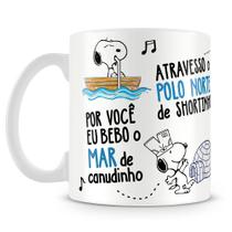 Caneca Snoopy Por Você - Cerâmica 325ml com Estampa Carismática