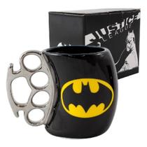 Caneca Soco Ingles 350ml Batman Cor Preta