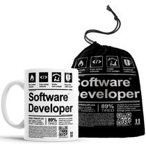 Caneca Software Developer com saquinho