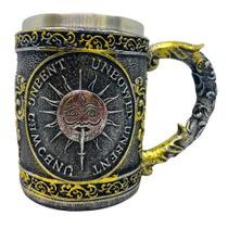 Caneca Sol de Resina com Acabamento em Alumínio - 450ml Caneca Sol de Resina com Acabamento em Alumínio - 450ml