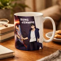 Caneca Solo Leveling Cha Hae-in Choi Jong-in Sung Jinwoo Yoo Branco Sung Jin Caneca Solo Leveling Cha Hae-in Choi Jong-in Sung Jinwoo Yoo Branco Sung Jin