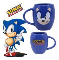 Caneca Sonic Azul 350ml Oval Sega Oficial