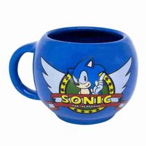 Caneca Sonic The Hedgehog Porcelana Azul 450ml Caneca Sonic The Hedgehog Porcelana Azul 450ml