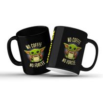 Caneca Star Wars no coffee no forcee Personalizada com Nome M8