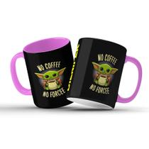 Caneca Star Wars no coffee no forcee Personalizada com Nome M8