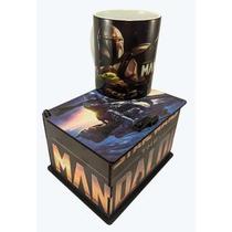 Caneca Star Wars The Mandalorian Caixa Estampada Combo Para Presente