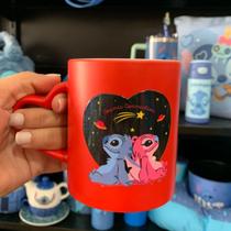 Caneca Stitch Angel Coração Magic
