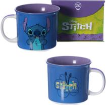 Caneca Stitch Cerâmica 350ml + Caixa Presente Oficial Disney
