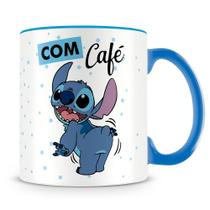 Caneca Stitch com Café Sem Café - Cerâmica de Alta Qualidade, 325ml