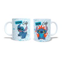 Caneca Stitch com café sem café Porcelana Personalizada