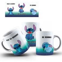 Caneca Stitch Hoje Acordei com Vontade de Dormir Caneca Stitch Hoje Acordei com Vontade de Dormir