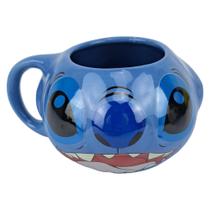 Caneca Stitch Lilo Porcelana 3D Enfeite Decoração Geek