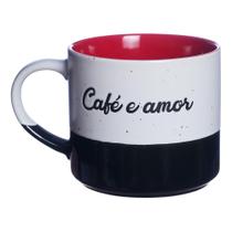 Caneca stone cafe e amor coisas que eu gosto em voce - 450ml