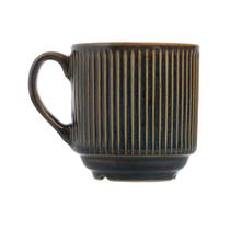 Caneca Striatto Fine Cerâmica Verde Mineral 270ml -L Hermitage