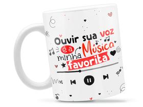 Caneca Sua Voz É Música Divertida Porcelana Xícara 325ml + Caixa Presente Caneca Sua Voz É Música Divertida Porcelana Xícara 325ml + Caixa Presente