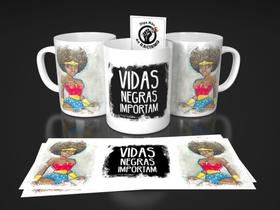 Caneca super heroina porcelana