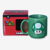 Caneca Super Mario Mini Tina 100ml - 1UP - Desembrulha Caneca Super Mario Mini Tina 100ml - 1UP - Desembrulha