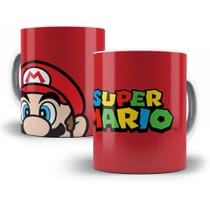 Caneca Super Mario Nintendo Modelo 4 Porcelana Personalizada Xícara Geek Meme Presente 325 ml