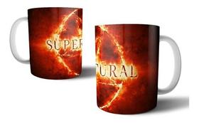 Caneca Supernatural Sobrenatural Fire Logo Impala Winchester